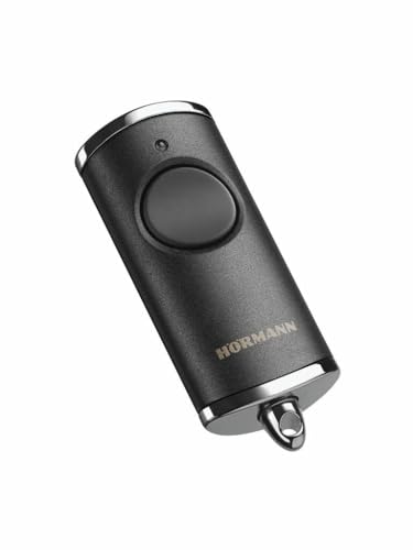Hörmann hand transmitter HSE1 868-BS (black chrome structure, with button function, with loop for key fob, BiSecur radio technology) 4511728 on sale